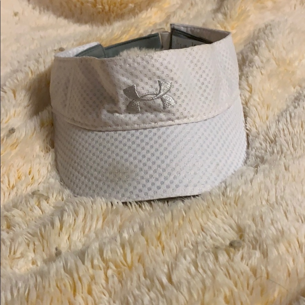 Under Armour white visor